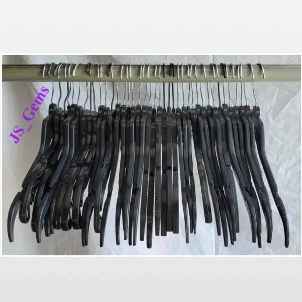 25 Commercial Hangers Adult Various Black Silver